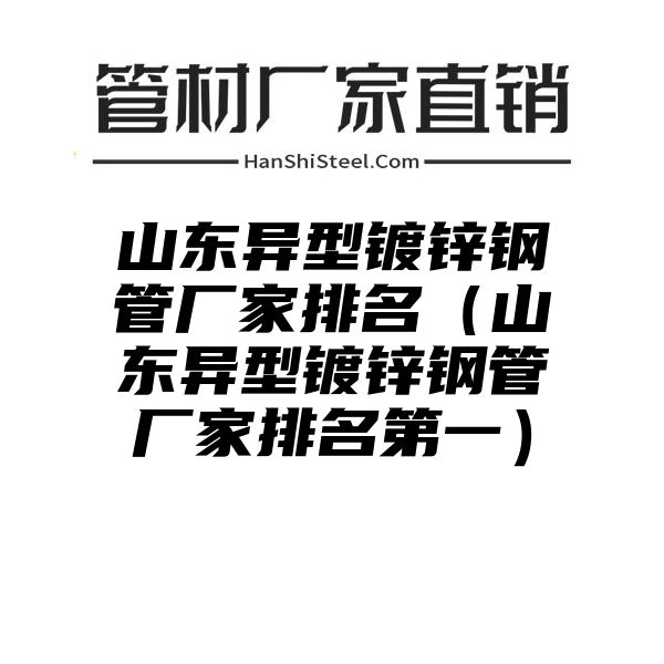 山东异型镀锌钢管厂家排名（山东异型镀锌钢管厂家排名第一）